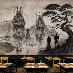 Carta da parati fotografica personalizzata 3D dipinta a mano Ristorante creativo Arte murale Sfondo Decorazioni per la casa Sfondo Papel De Parede Sala