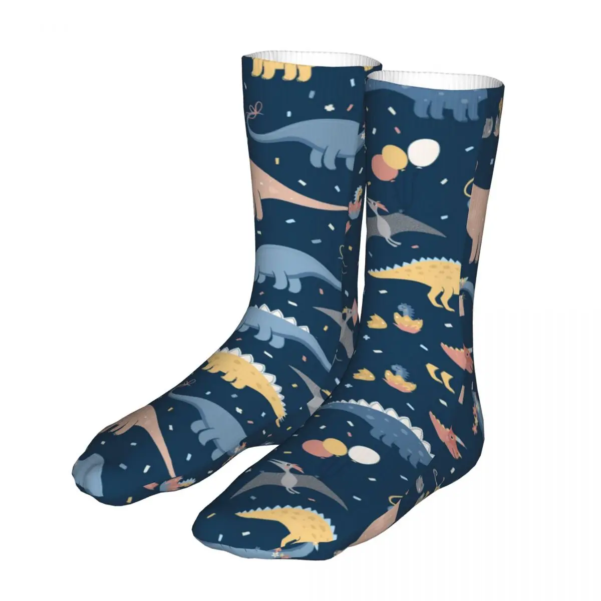 

Men Cycling Cute Cartoon Dinosaur Socks Cotton Compression Women Socks