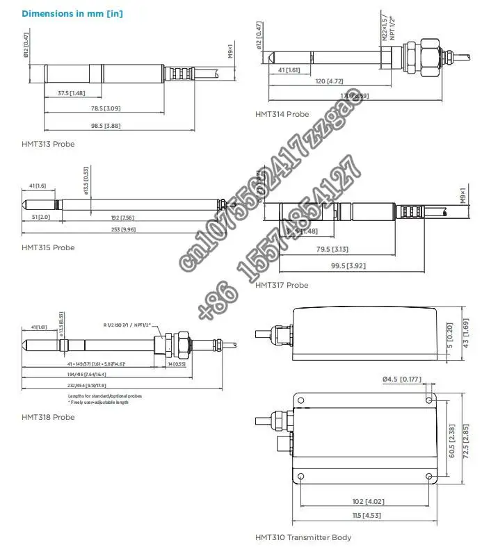 Trasmettitore di umidità e temperatura Vaisala HMT310