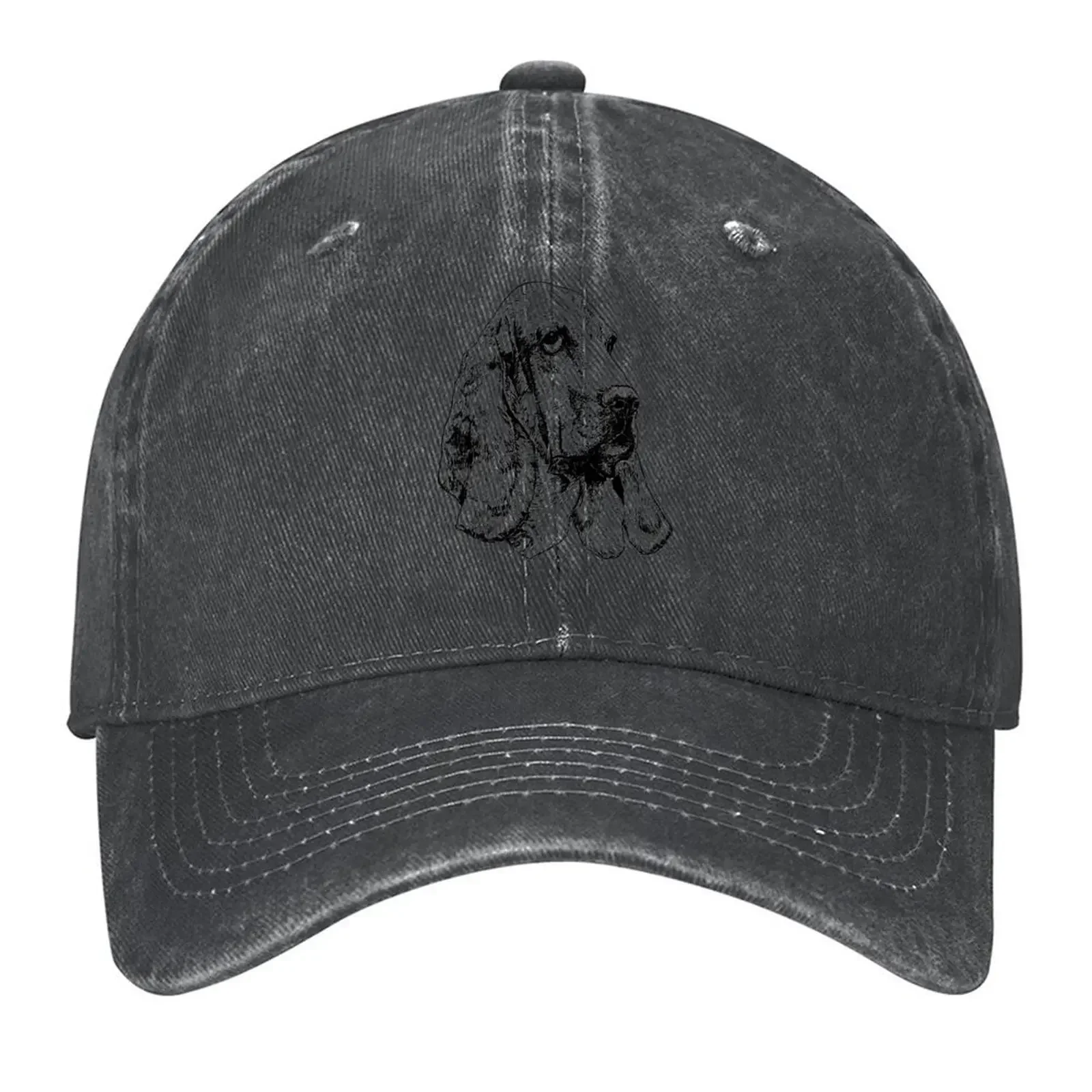 2026 Basset hound dog drawing Baseball Cap Sunscreen Fishing cap western Hat Luxury Man Hat For Girls Men's