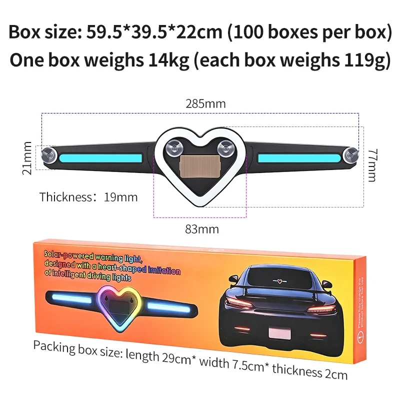 Halloween Decoration Light,Solar Devil LED Car Ghost Ambient Light, Dynamic Rear Windshield Decorative Expression Light For Car