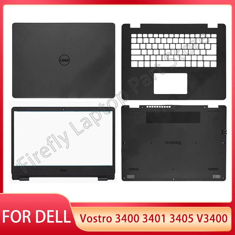 

New For Dell Vostro 3400 3401 3405 V3400 Laptop LCD Back Cover Front Bezel Palmrest Top Case Bottom Case Cover 125D6 Y5X09 RX8DW