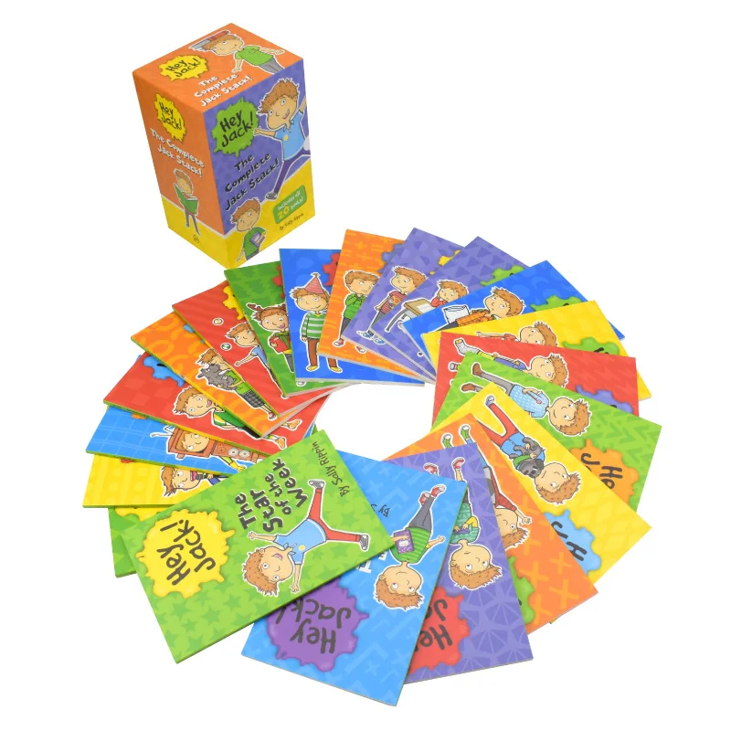 English books 20pcs/set Hey Jack! English Picture Story Books Children's Bridge Chapters Reading Books Children's Gift Box