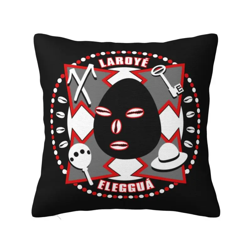 Eleggua Guardian Cushion Cover 55x55 cm Polyester Soft Throw Pillow Case For Sofa Car Seat Decoration Bedding Pillowcase