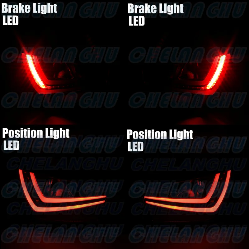 LED Tail Light For SEAT Ibiza 2013 2014 2015 2016 2017 Pair L+R Rear Lamp Brake Light Car accessories 6J4945095L 6J4945096L