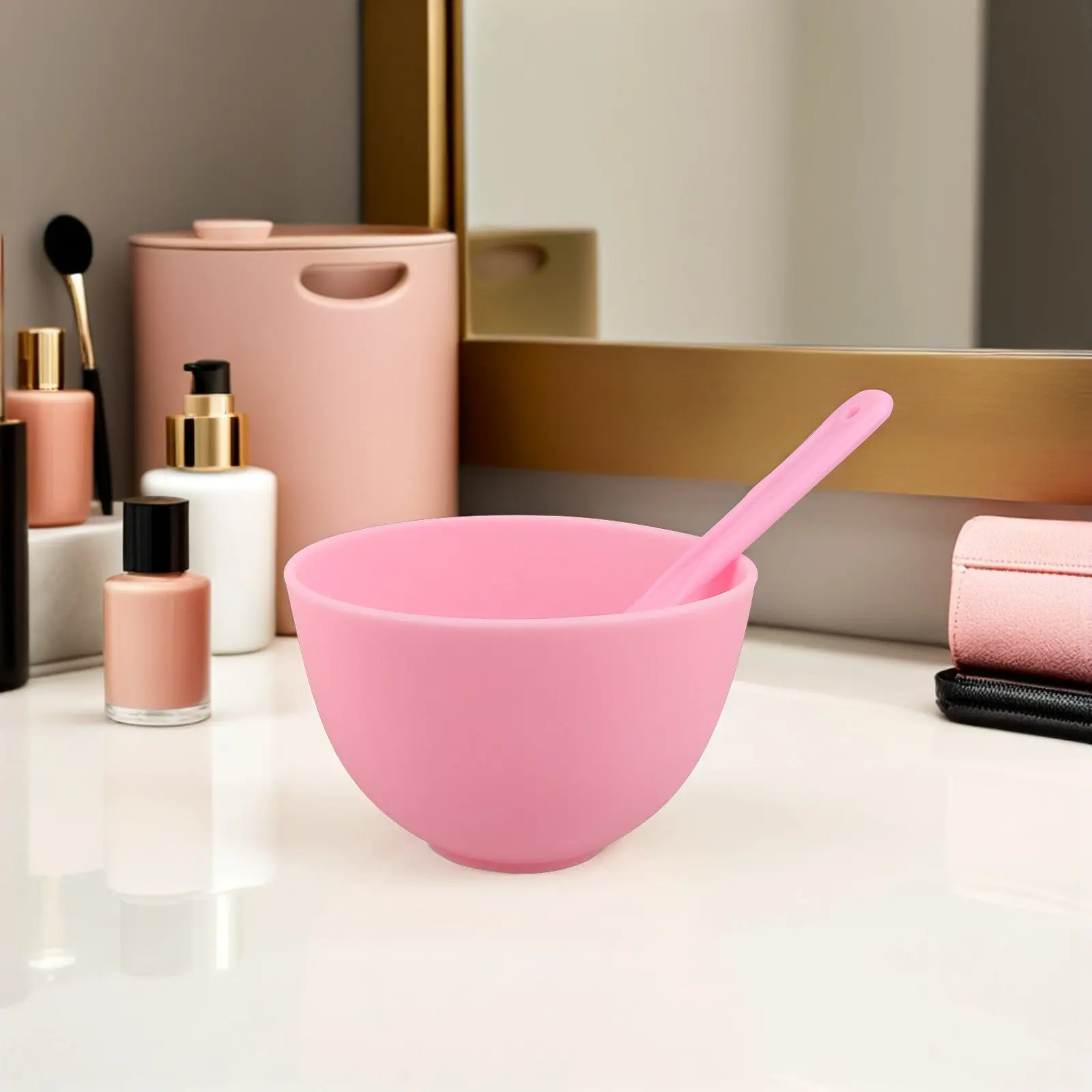 

Набор: силиконовая чаша для масок и палочка для смешивания, для самостоятельного приготовления косметических масок, мягкие, легко моются, устойчивы к выцветанию, для спа-процедур и косметологов