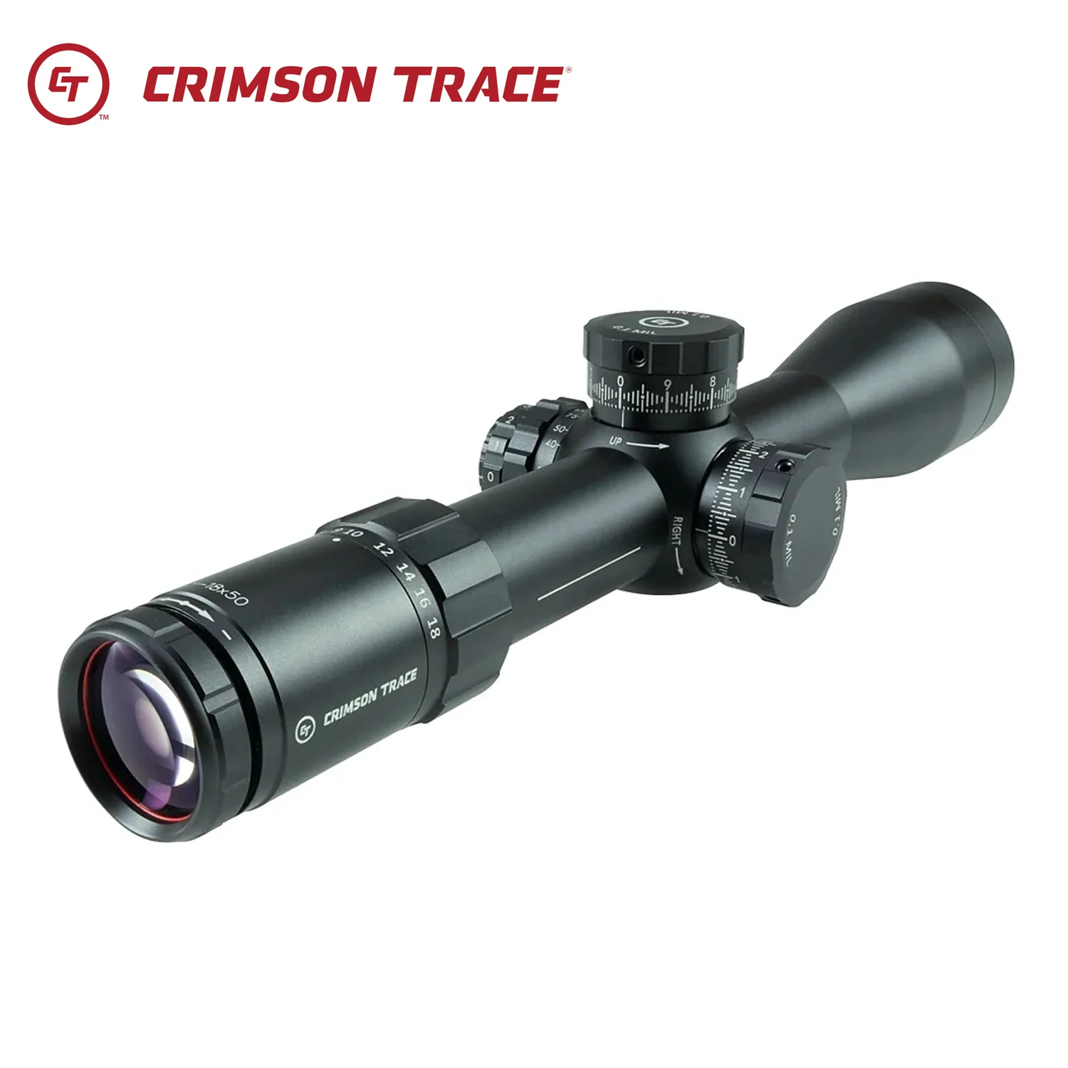 

Crimson Trace Tactical 5-й серии CTL-5318 3-18x50 Прицел для первых фокусных самолетов MR1-MIL Прицел с подсветкой и нулевым сбросом