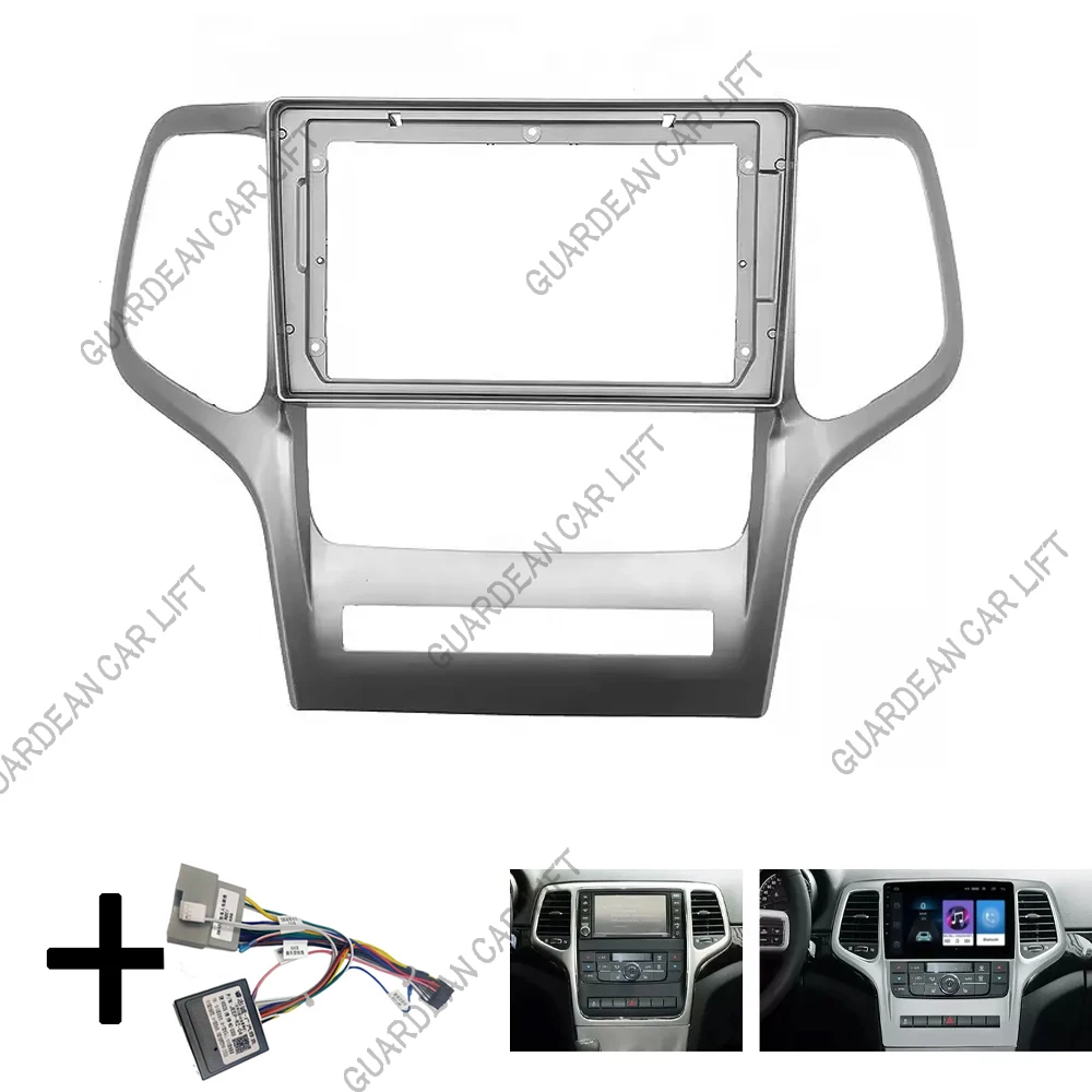 

Car Radio Fascias For 2008-2012 JEEP GRAND CHEROKEE (9 Inch) Installation Dash Frame 2 Din Panel DVD Gps Mp5 Android Player Trim