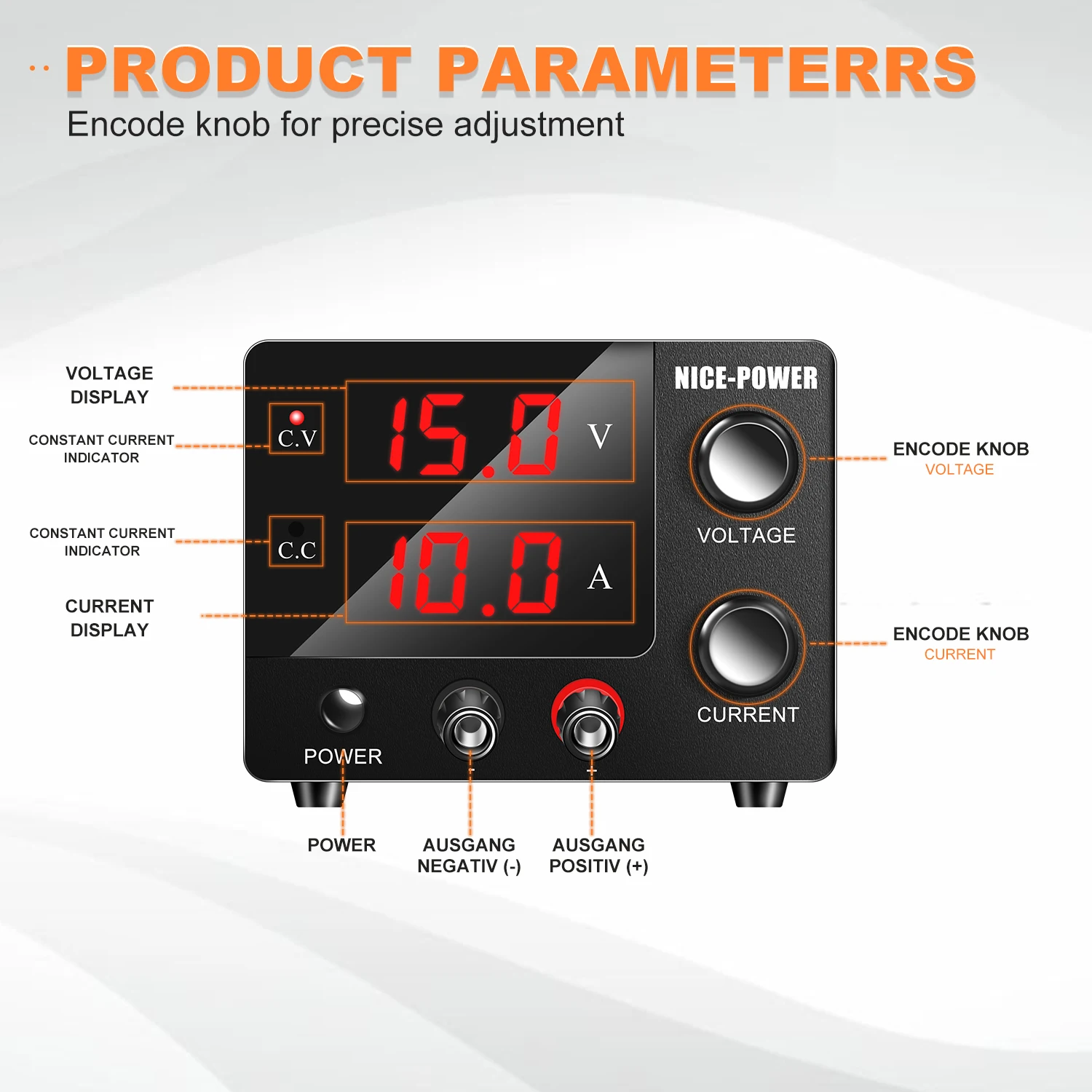 SPS-E3010 150W 30V 10A 12V 3A Laboratory Adjustable Mini DC Power Supply En-code Regulator Power Supply for Phone PCB Repairing