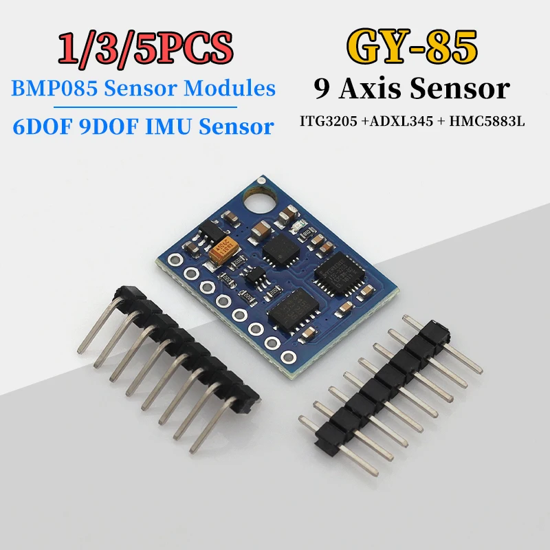 1/3/5Pcs GY-85 BMP085 Sensor Modules 9 Axis Sensor Module (ITG3205 +ADXL345 + HMC5883L) ,6DOF 9DOF IMU Sensor