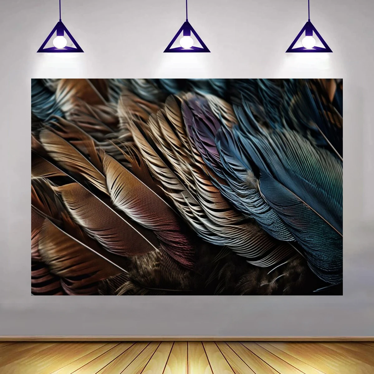 Feather Wings Art Backdrop Phoenix Photography Famous Photo Shoot Banner Decorations Art Exhibition Home Birthday Party Decor