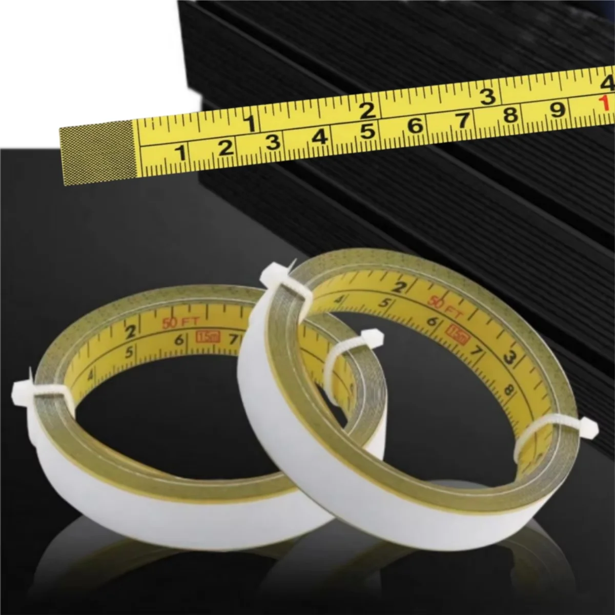 Self-Adhesive Metric And Imperial Scale Ruler, 1-5M Measure Steel Miter Saw Scale Miter Track Ruler For Router Table Saw T-track