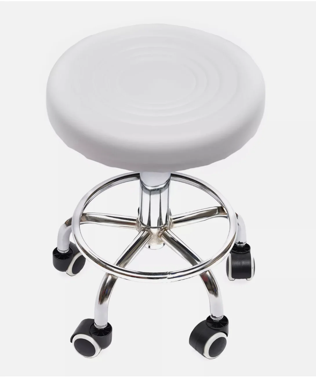 Customizable Hydraulic Rolling Stool Work Shop Seat Chair Adjustable Swivel Tool Garage