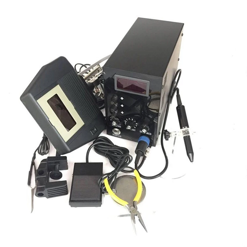 150A Jewelry Knob Control Pulse Arc Welder Multifunctional Argon Spot Tig Welding Machine With Bracket Protector
