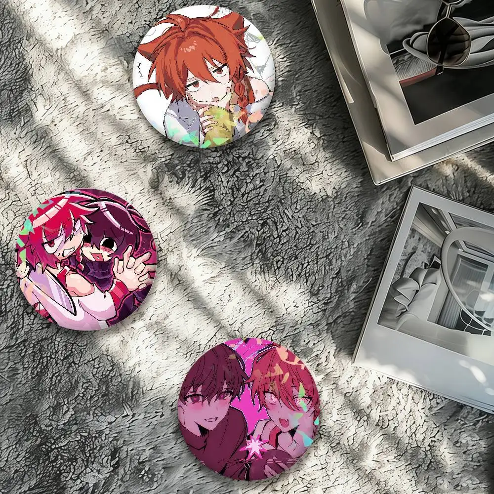 ZENO Remake Laser Badge Creative Pins Brooch for Bag Clothes Hat Decor Gifts Fans Collect