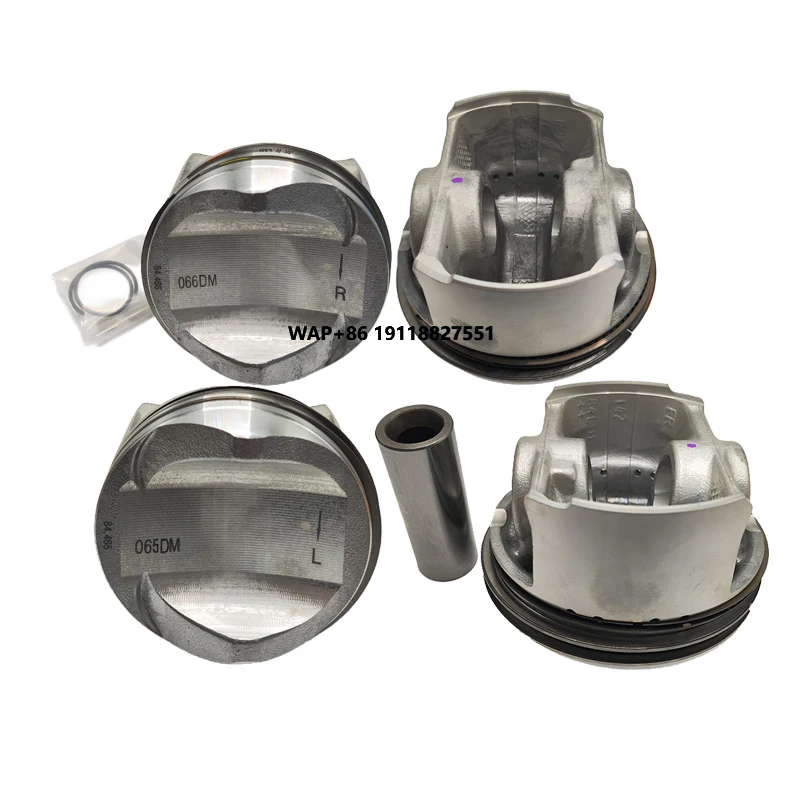 

High Quality Engine Pare Parts Piston Assembly Cylinder Piston with Rings Set 06E107065DM 06E107066DM for EA837 3.0T CJT