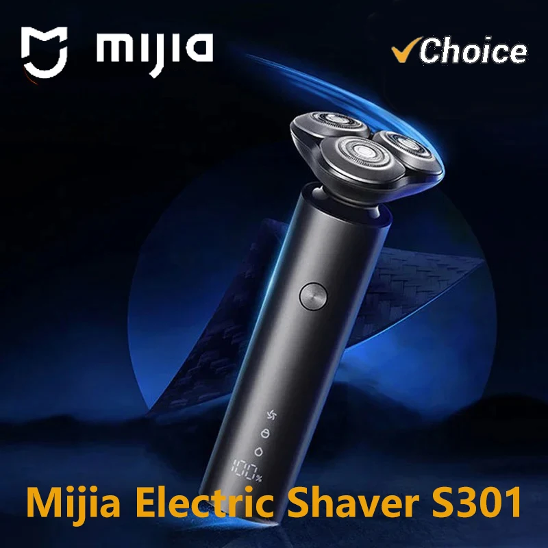 Afeitadora Eléctrica MIJIA S301 2025, Recortadora de Barba, Máquina de Afeitar Portátil, Flex Razor, IPX7, Lavable, Cuchilla de Cerámica