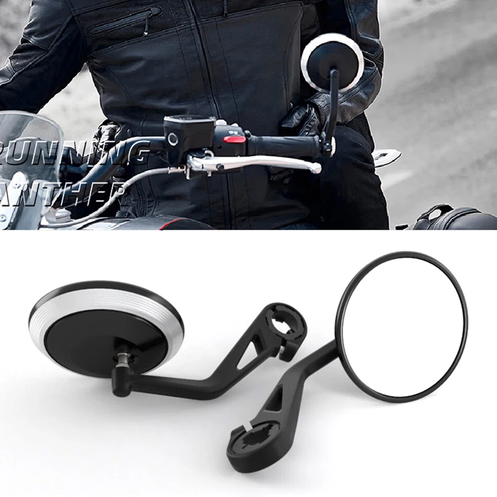 

Motorcycle CNC Handlebar Handle Bar Rearview Side Mirrors Bar End Mirror Kit For Street Trident 660 Bobber T120 Daytona 660 675