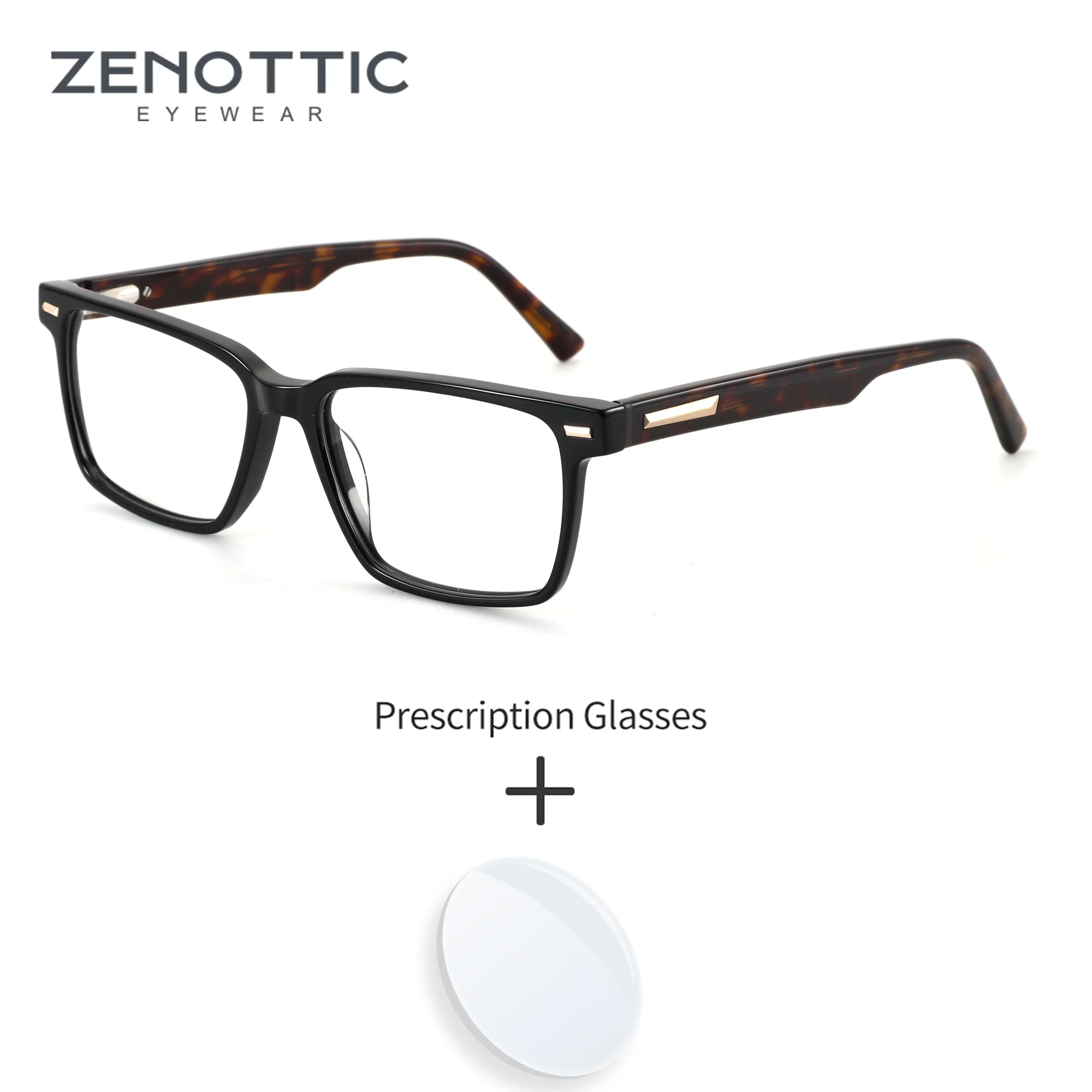 

Модные квадратные очки ZENOTTIC для мужчин и женщин, очки для коррекции близорукости, прогрессивные очки, оптические очки с защитой от синего света, фотохромные очки