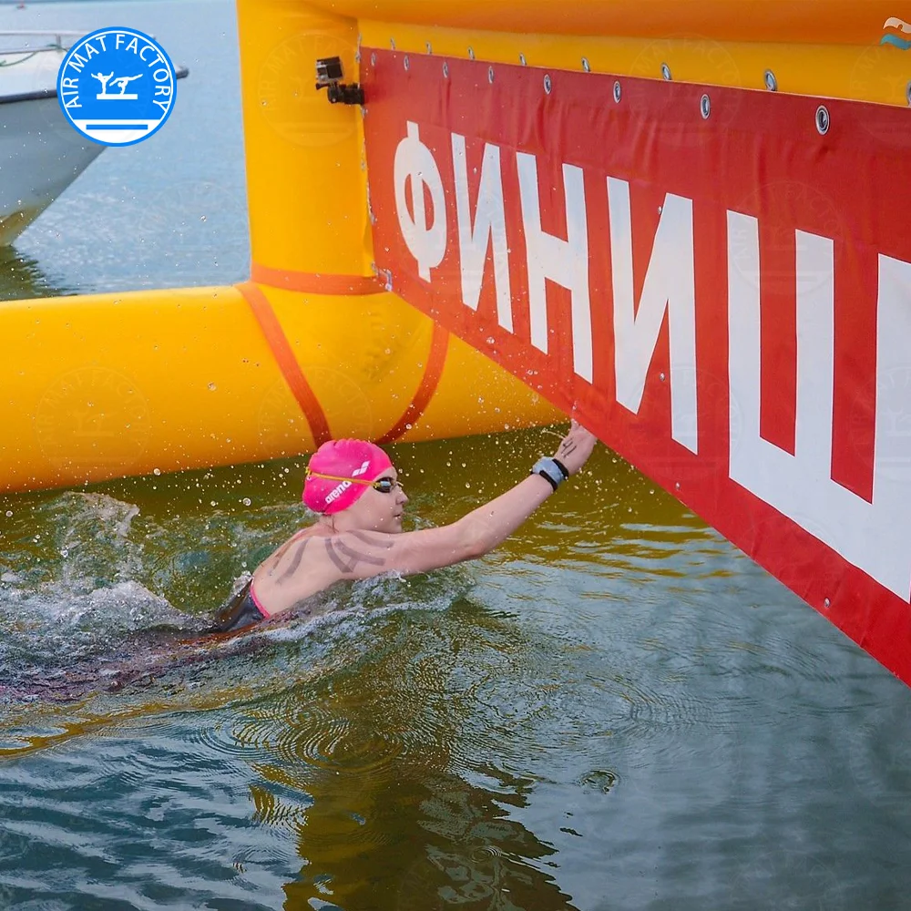 Customizable high-quality inflatable starting line arch for advertising and competitions Suitable for swimming.other water sport