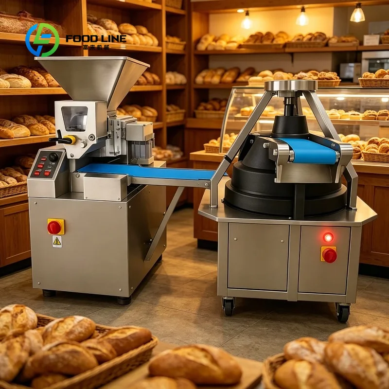 Industrial Automatic Dough Divider Cutter Rounder Machine Custom Dough Ball Maker for Multi-scenario Bakery Production