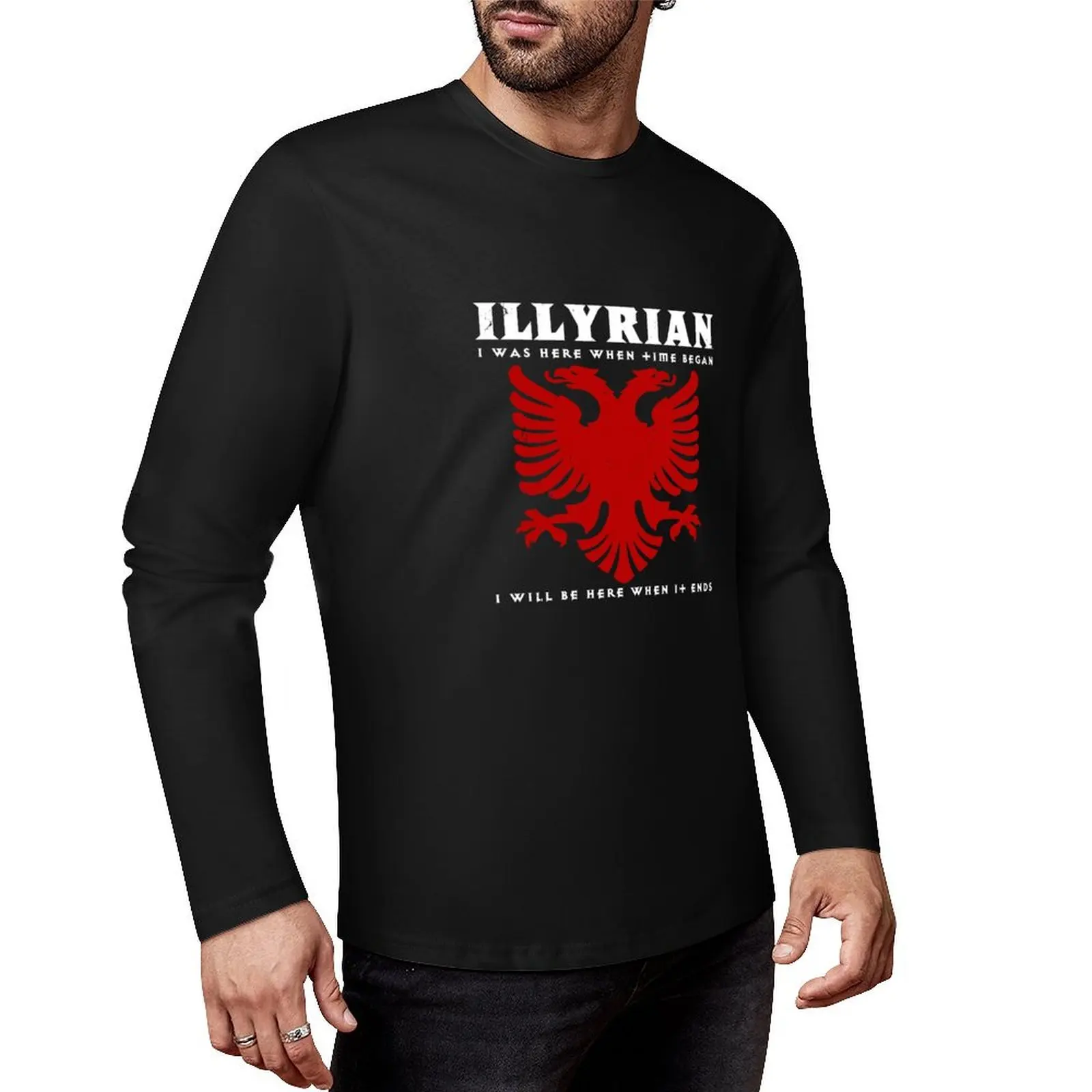 Illyrian Albania Shqip Veshu Albanian Long T-Shirt custom t shirts Blouse oversized t shirt t shirts for men