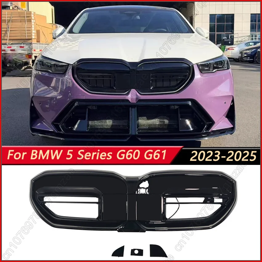 

Single-Line/ M60 Style Front Kidney Grille For BMW 5 Series G60 G61 520i 530e i5 xDrive40 2023-2025 With LED light Grill Kit