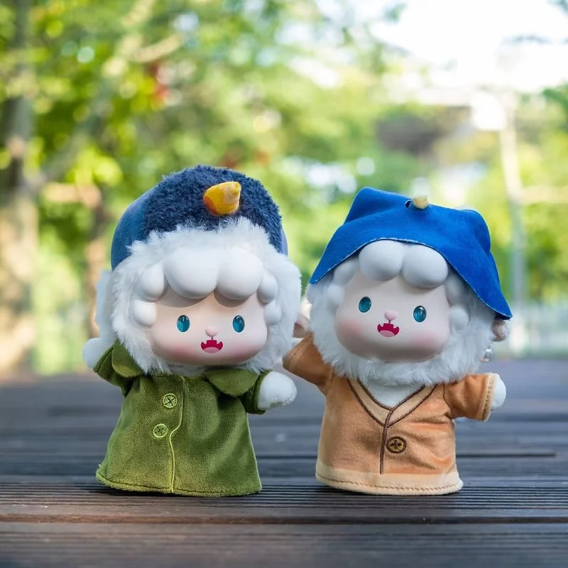 

New 100% Genuine Roll Sheep Art Journey Series Blind Box Cute Doll Backpack Buckle Kawaii Art Ornament Birthday Gift Toys