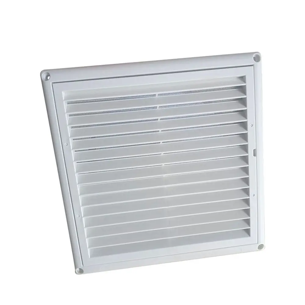 With Flaps Air Vent Grille Ventilation Cover With Insect Screen 150*150mm/200*200mm Heating Cooling Vents Plate PP
