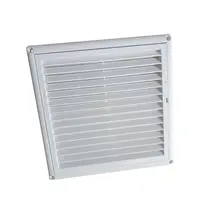 With Flaps Air Vent Grille Ventilation Cover With Insect Screen 150*150mm/200*200mm Heating Cooling Vents Plate PP 5