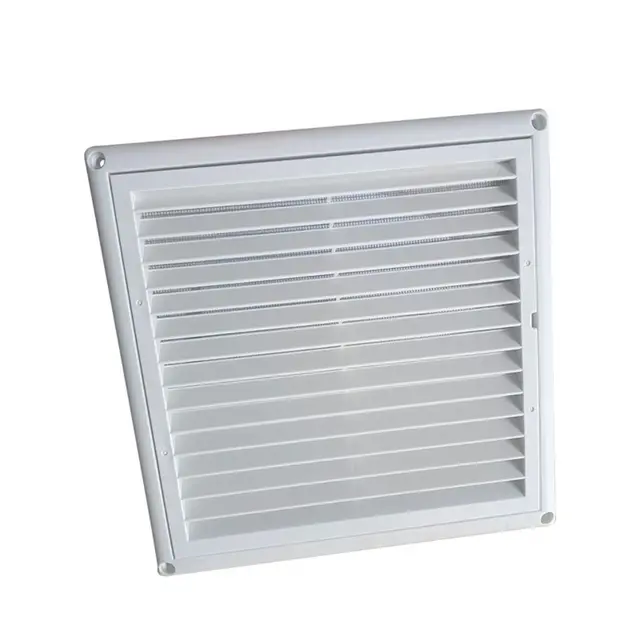 With Flaps Air Vent Grille Ventilation Cover With Insect Screen 150*150mm/200*200mm Heating Cooling Vents Plate PP 5