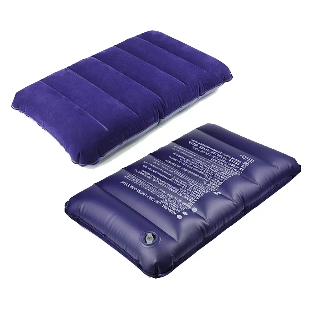 47x30cm Portable Air Cushion Pillows Beach Office Household Outdoor Soft Pillows Double-sided Back Relaxing Tool Plane Head Rest