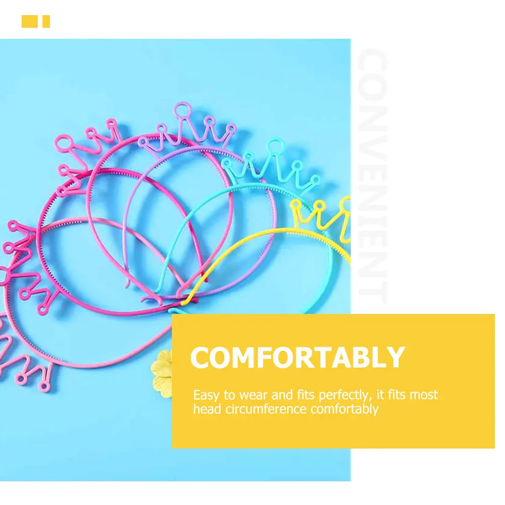 

18Pcs Princess Crowns Headbands for Kids Girls Light Hair Hoops Party Cosplay Birthday Photo Decor Supplies Headbands