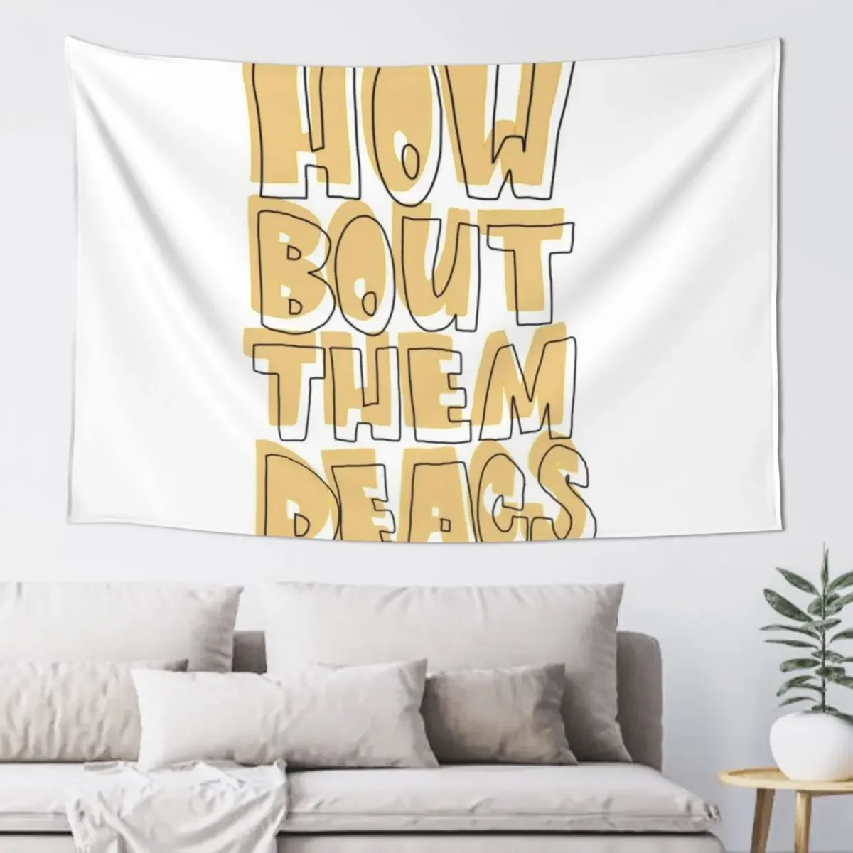 HOW BOUT THEM DEACS Tapestry Room Ornaments Aesthetic Room Decoration Home Decorations Tapestry