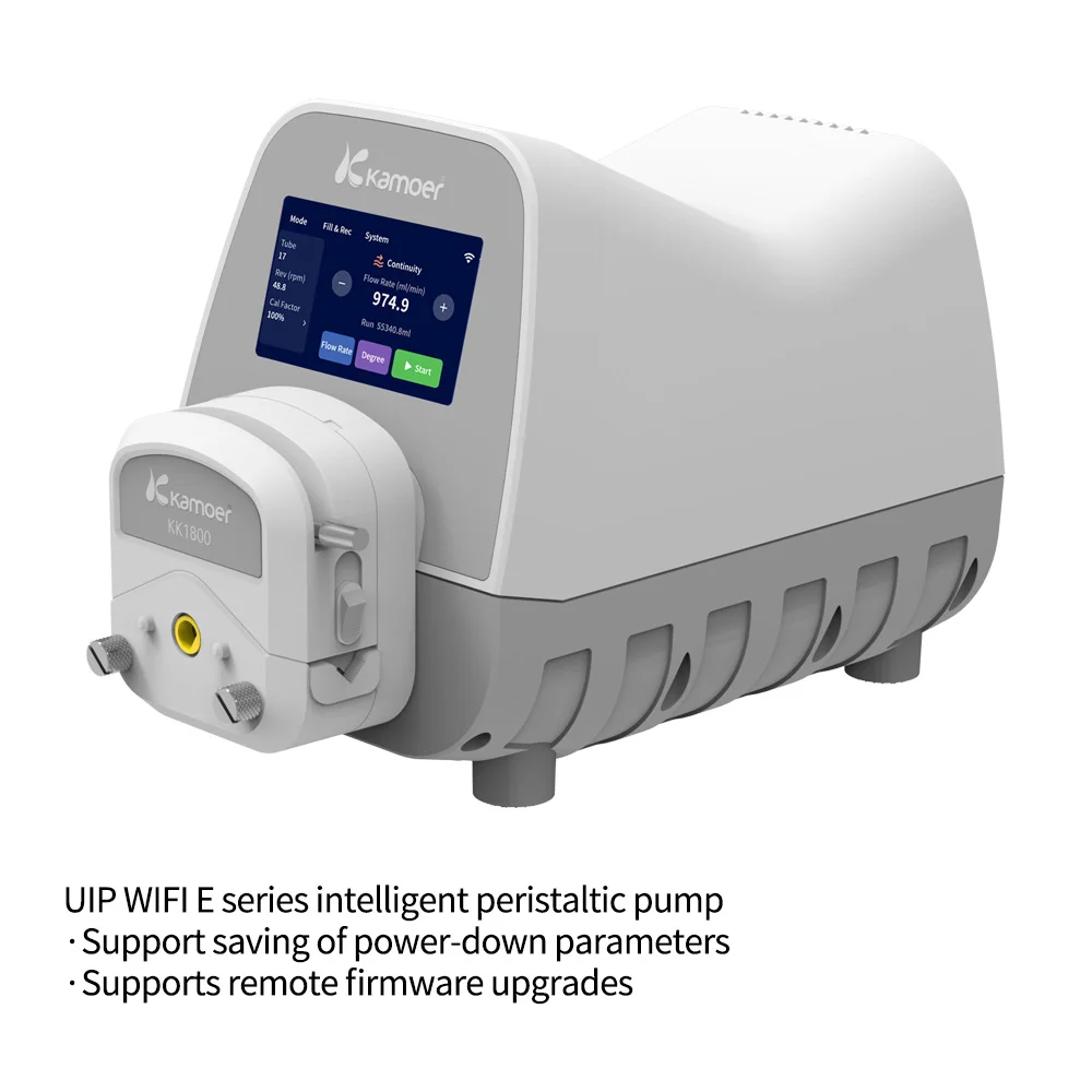 

Kamoer High Flow Peristaltic Pump WiFi AC100-240V UIP WIFI E Stepper Dosing Pump with RS485,Foot Switch for Lab and Filling