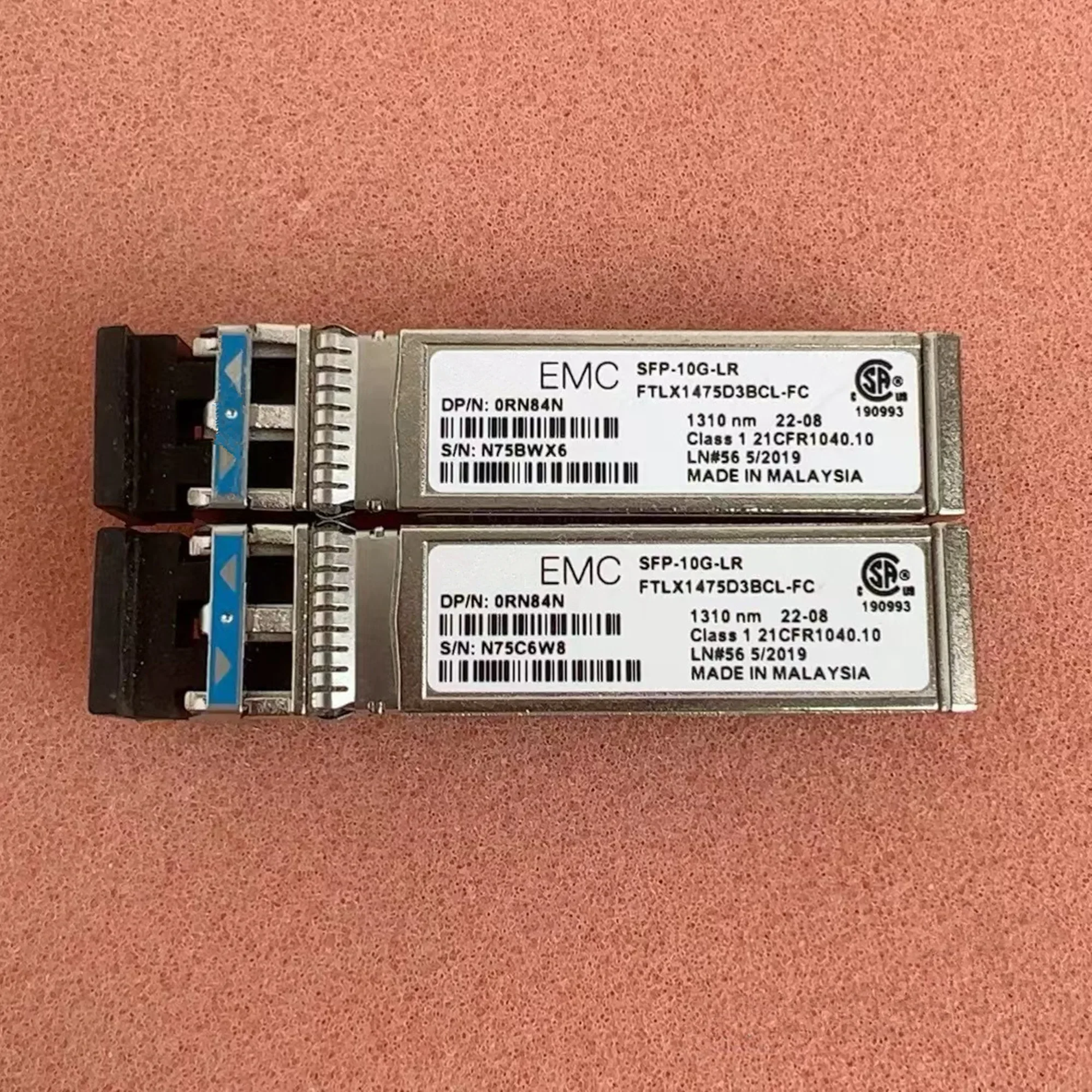 1PCS EMC 10G 1310NM Switch Transceiver SFP-10G-LR FTLX1475D3BCL-FC 0RN84N 10GB LR 10KM Sfp Network Adapter