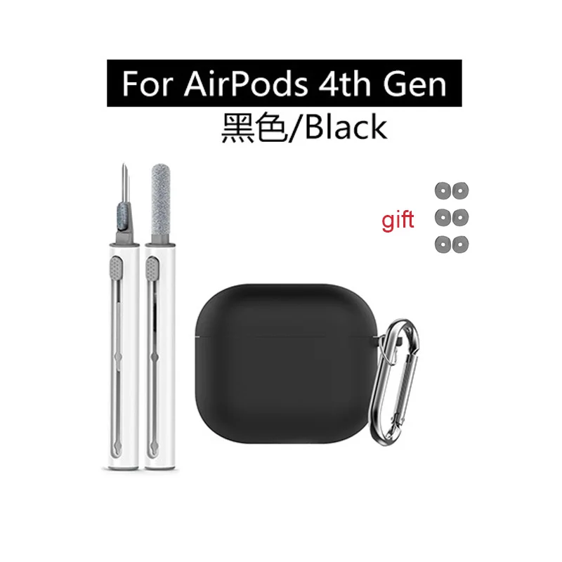 Hoesje voor Apple Airpods 4 hoesje Oortelefoonaccessoires Bluetooth-headset Siliconen Apple Air Pod 4 Cover Airpods 4 hoesje