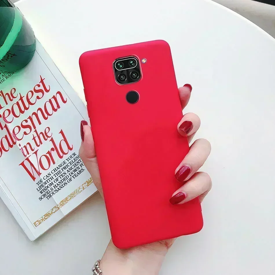 Casing ponsel terasa kulit Matte Coque, sarung HP untuk Xiaomi Redmi Note 9 4G untuk Redmi 10X 10X4G