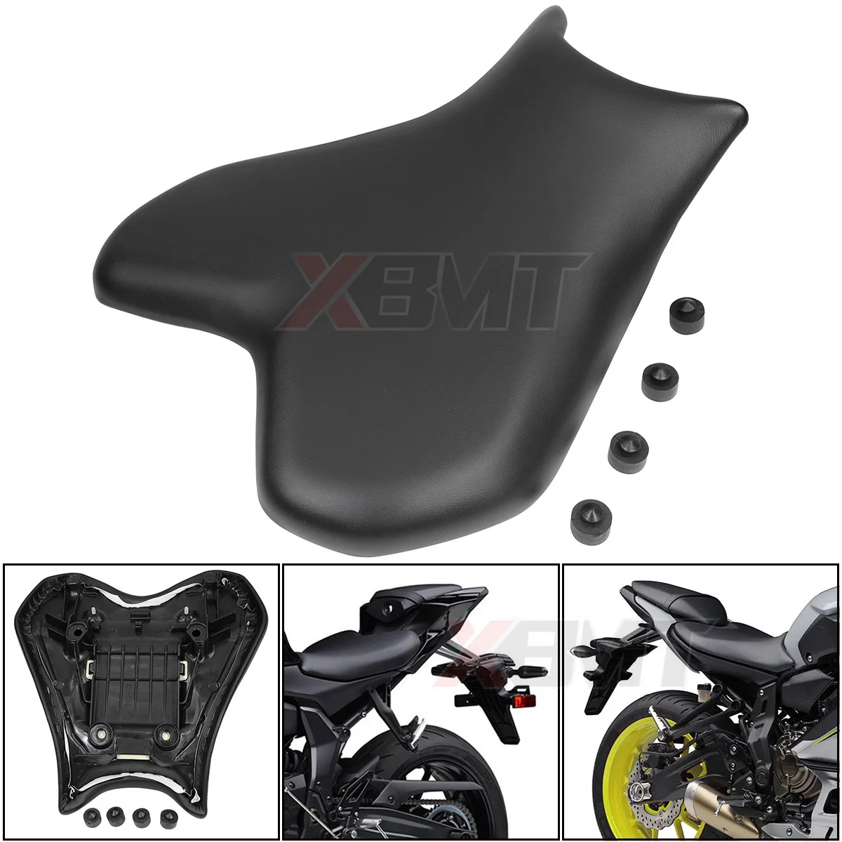 Motorcycle Pillion Front Rider Driver Seat Cushion Passenger Seat Cushion Pad For Yamaha YZF R7 YZFR7 YZF-R7 2022 2023 2024 2025