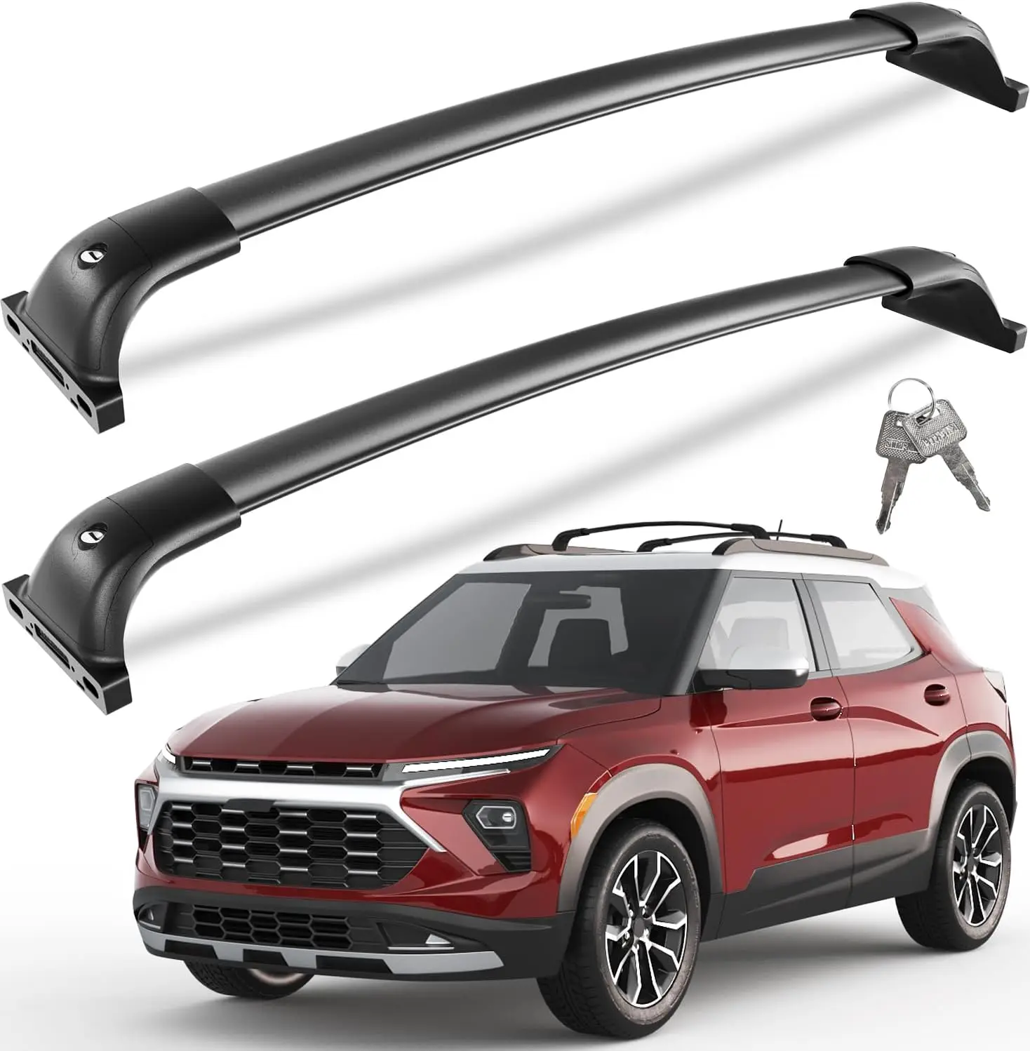 Roof Rack Cross Bars for Chevy Chevrolet Trailblazer 2021-2026 | L LT ACTIV RS, 300lbs Lockable All Aluminum Heavy Duty Roof Rai