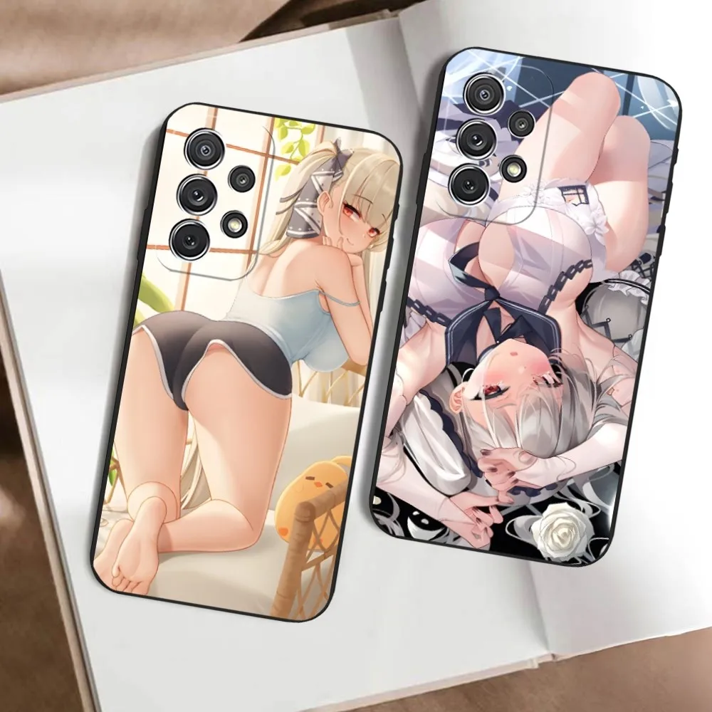 anime G-girl Phone Case for Samsung s20 s21 s22 s23 a24 a34 a54 m54 n20 ultra plus  protective case