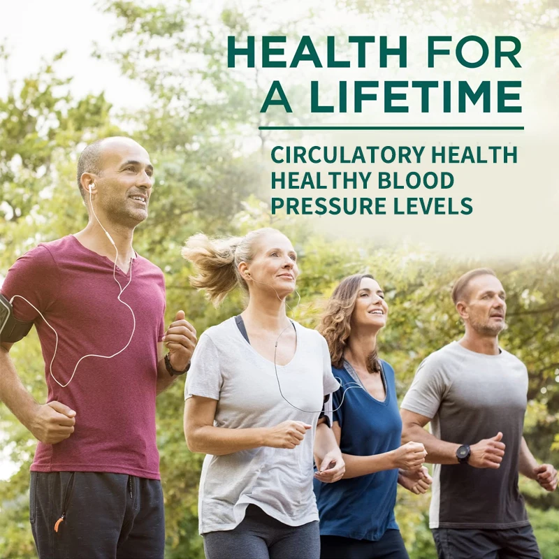 مكمل ضغط الدم مع الزعرور والثوم والفيتامين ب12 - يدعم صحة القلب والدورة الدموية وضغط الدم