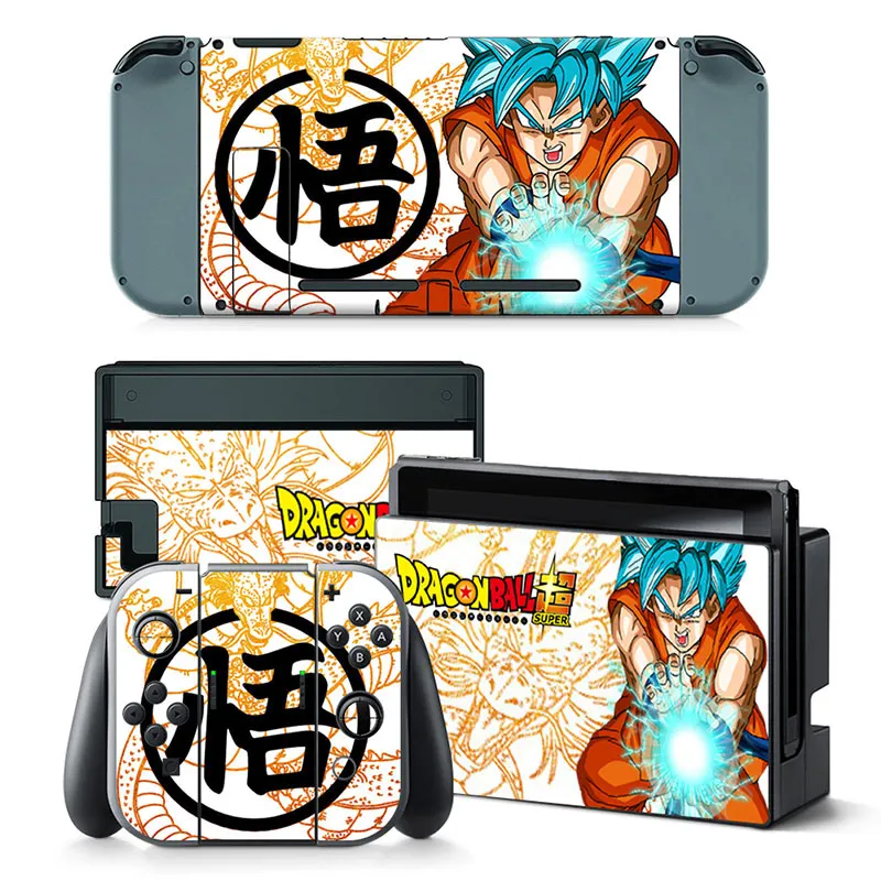 Dragon Ball Goku One Piece Anime Vinyl Skin Protector Sticker For Nintendo Switch NS Console and Joy-Con Controller Skins