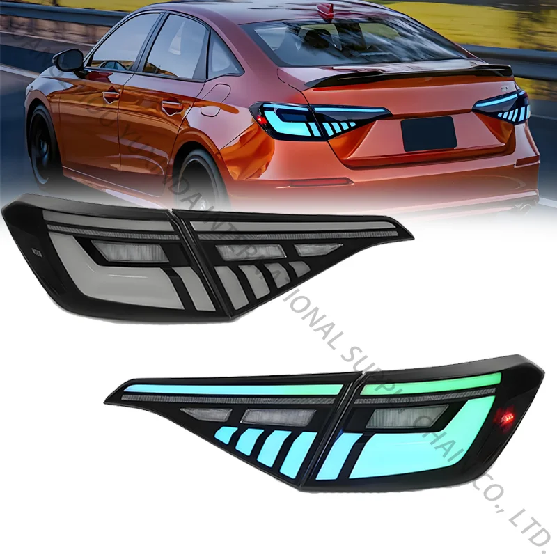 

Задние фонари SINDAR RGB LED для Honda Civic 11-го поколения (2021-2023) с анимацией