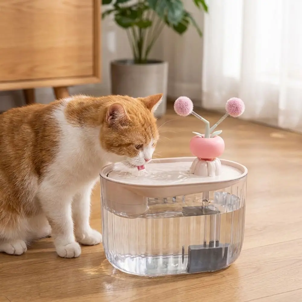 USB Powered Electric Cat Water Fountain Large Capacity Auto Recirculate Filtering Automatic Drink Bowl Ultra Quiet