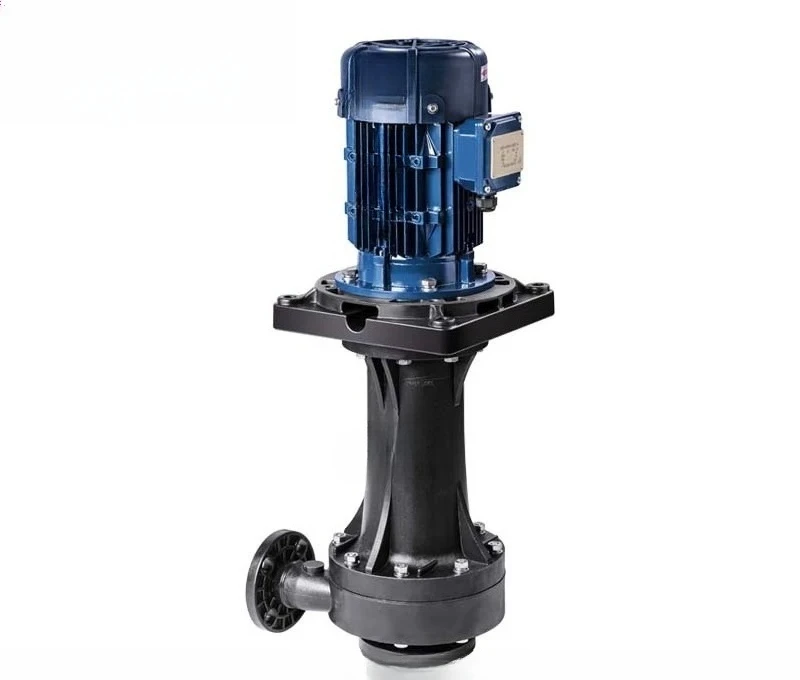 Acid and alkali tank external vertical long shaft integrated pressing booster pump shaft can be idling