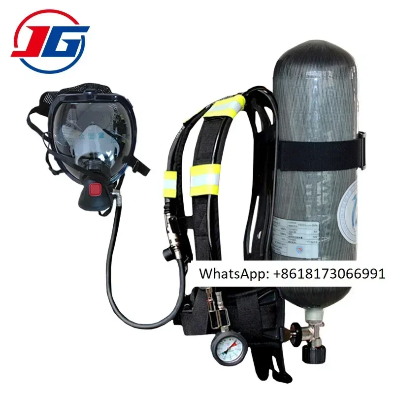Fire positive pressure air respirator RHZKF6.8L respirator Lifesaving factory carbon fiber air respirator