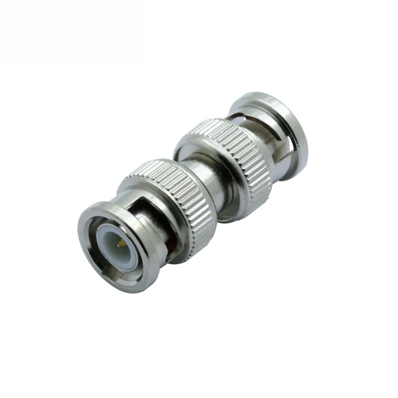 

1pc BNC Male to BNC Male,RF Coaxial Adapter BNC Revolving Dual Channel Monitoring Connector Straight Through Connector