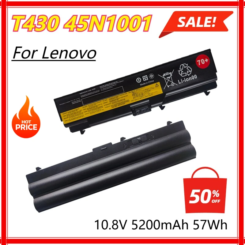 45N1001 70+ T430 Laptop Battery for Lenovo ThinkPad L412 L430 L420 L520 L512 L530 T410 T410i T420 T420i T430 T430 T520 T530T510