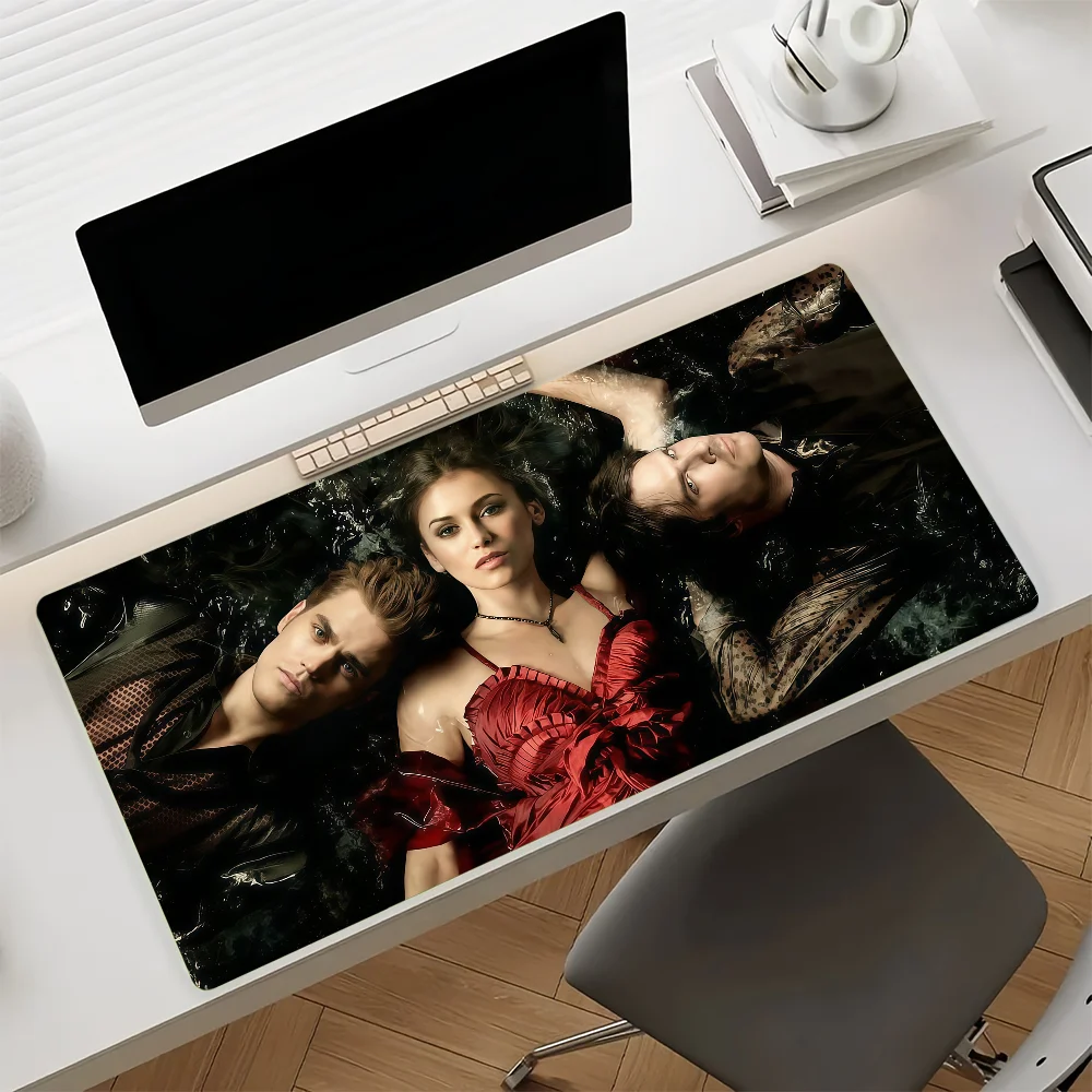 TV The V-vampire D-diaries Damon Salvatore Mouse Pad Anti Slip Rubber Edge Locked Thickened Laptop Gaming Desk Mat